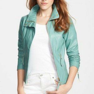 Kut from the Kloth Elena Faux Leather Moto Jacket